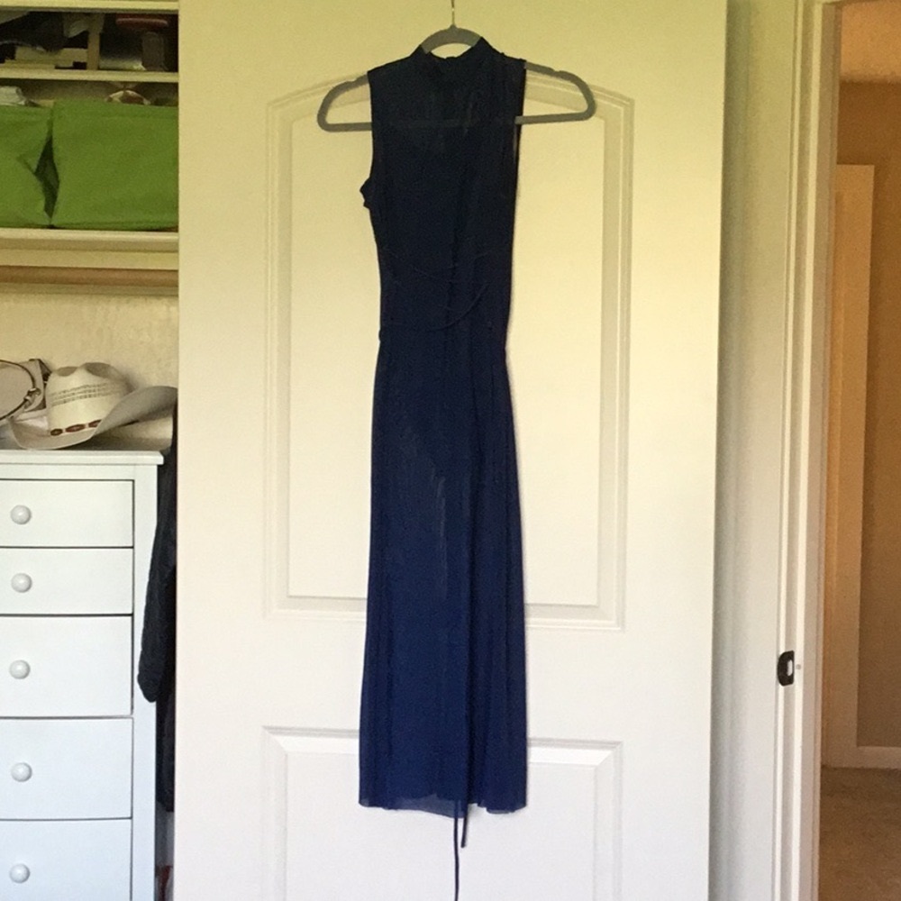 Weismann Leotard with Sheer Mesh High Neck Dress